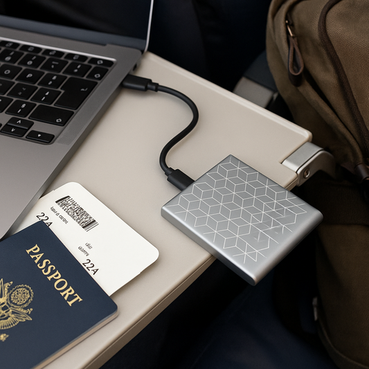 VierraSol | Unidad de Estado Sólido Externa SSD Portátil de Almacenamiento de Datos de Alta Velocidad