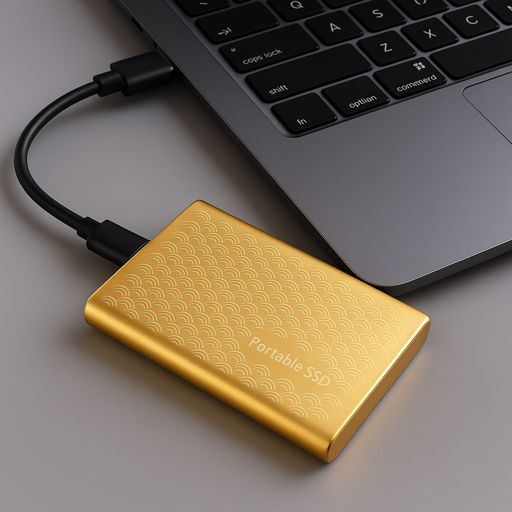 VierraSol | Unidad de Estado Sólido Externa SSD Portátil de Almacenamiento de Datos de Alta Velocidad