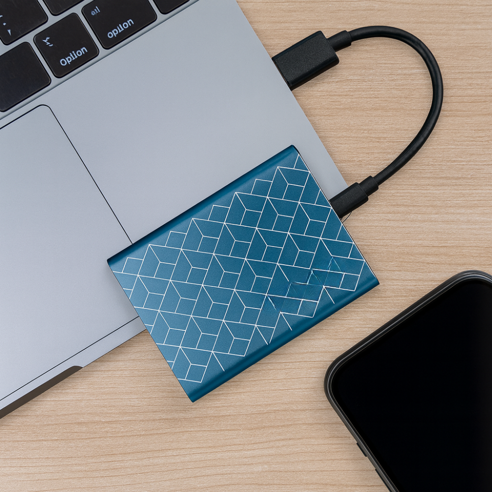 VierraSol | Unidad de Estado Sólido Externa SSD Portátil de Almacenamiento de Datos de Alta Velocidad