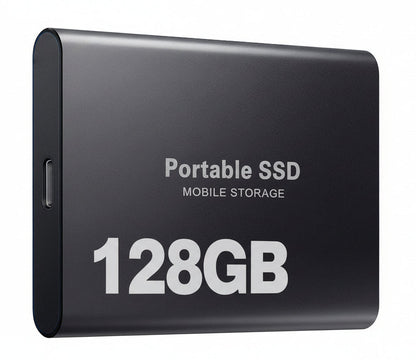 VierraSol | Unidad SSD portátil de 128GB Disco Duro Almacenamiento Externo Compacto Rápido de Mejor Calidad