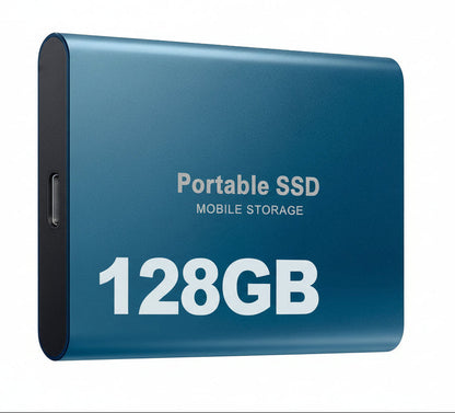 VierraSol | Unidad SSD portátil de 128GB Disco Duro Almacenamiento Externo Compacto Rápido de Mejor Calidad