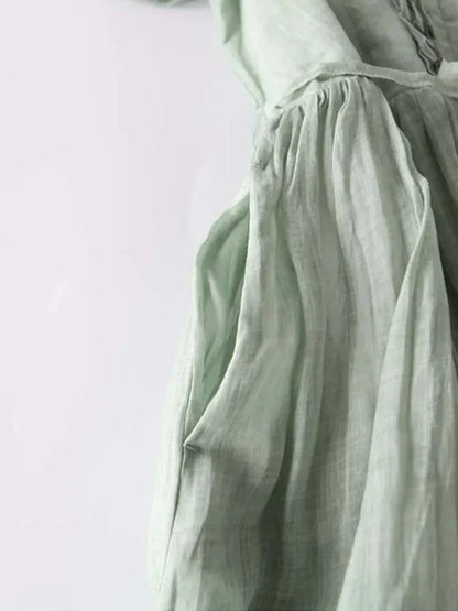 VierraSol | Vestido Maxi con Volantes para Mujer con Cinturón