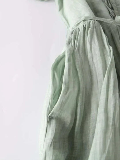 VierraSol | Vestido Maxi de Mujer con Volantes en el Frente y Cintura Ajustable