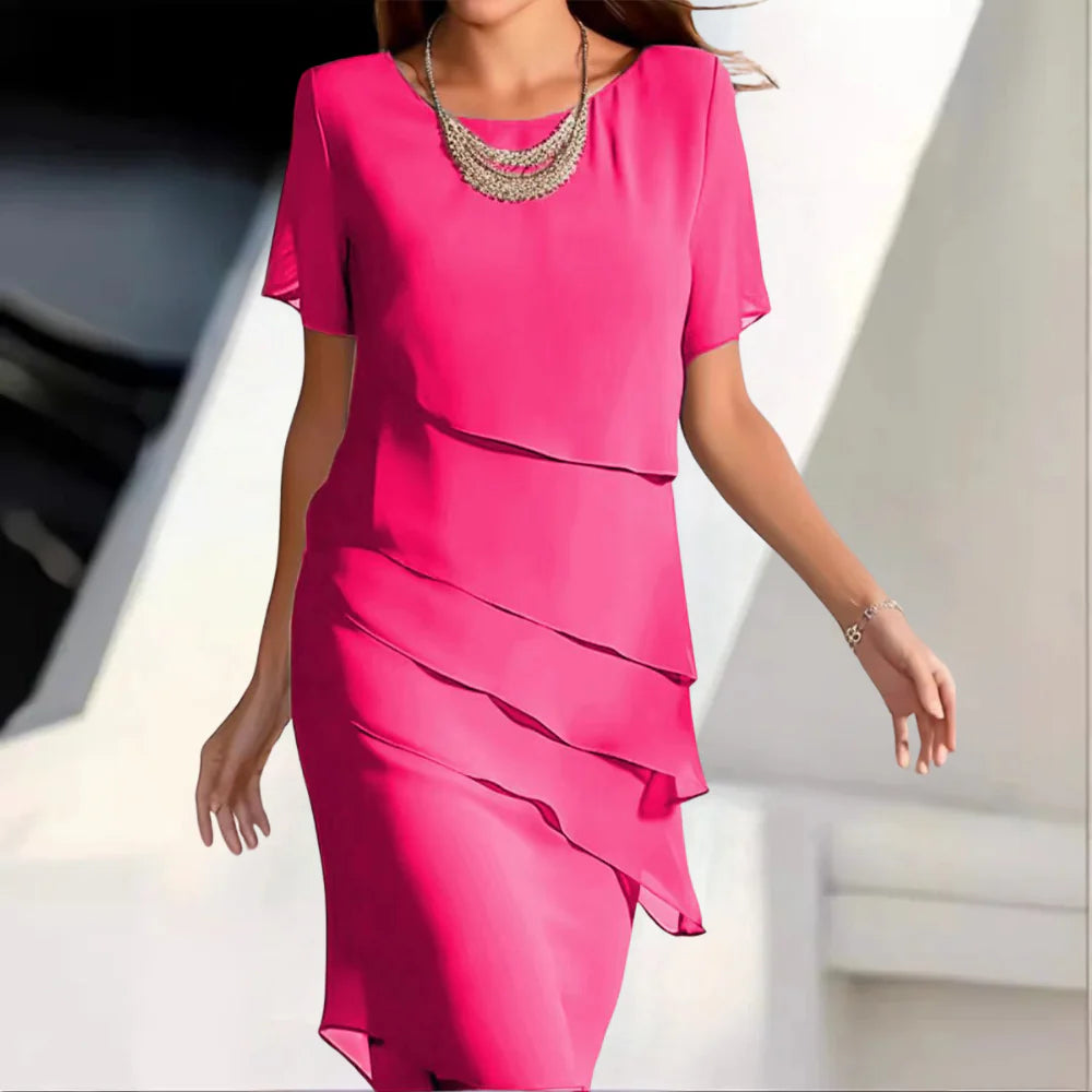 VierraSol | Vestido Midi Capa para Mujer