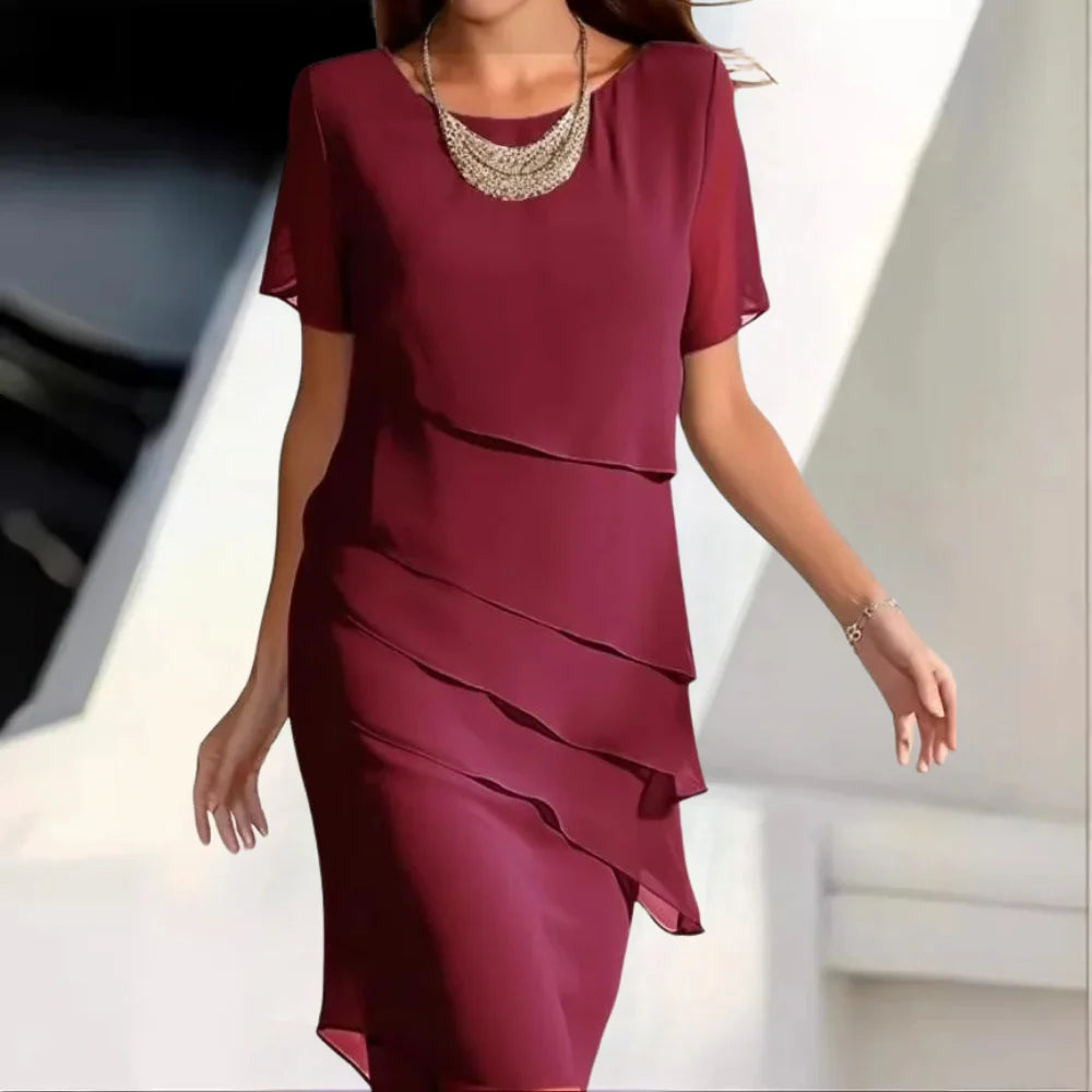 VierraSol | Vestido Midi Capa para Mujer