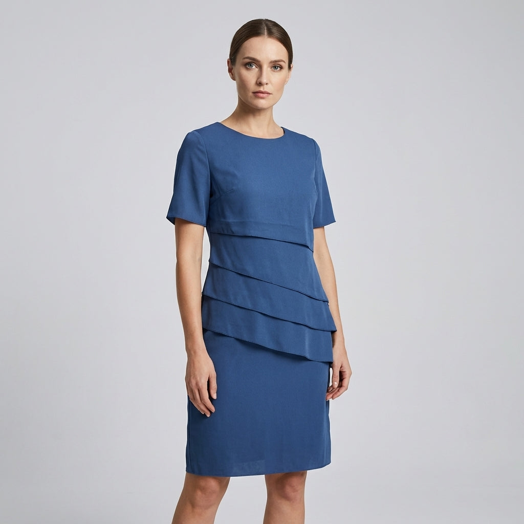 VierraSol | Vestido Midi Capa para Mujer