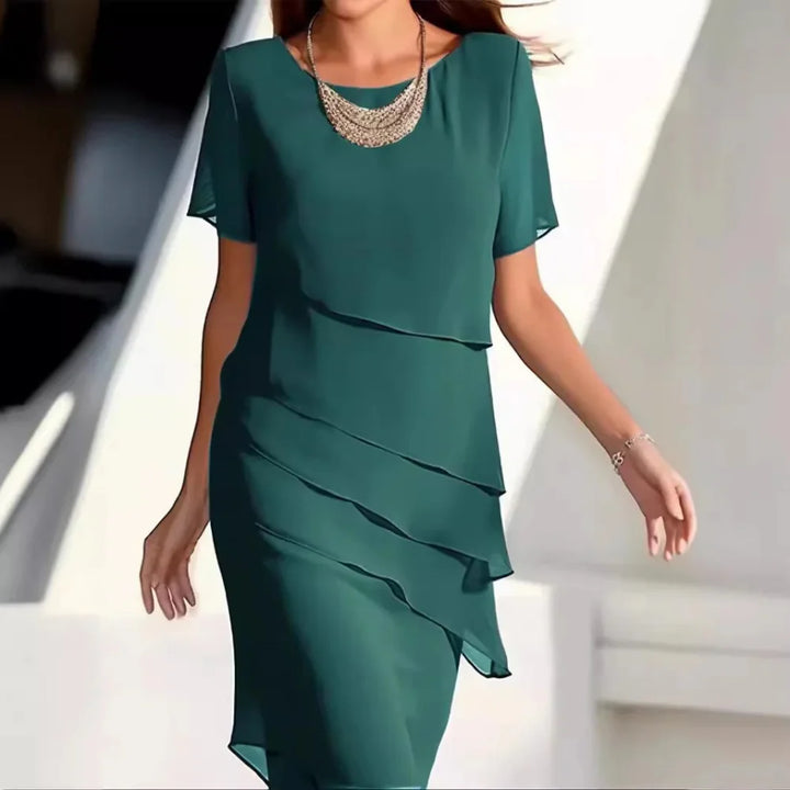 VierraSol | Vestido Midi Capa para Mujer