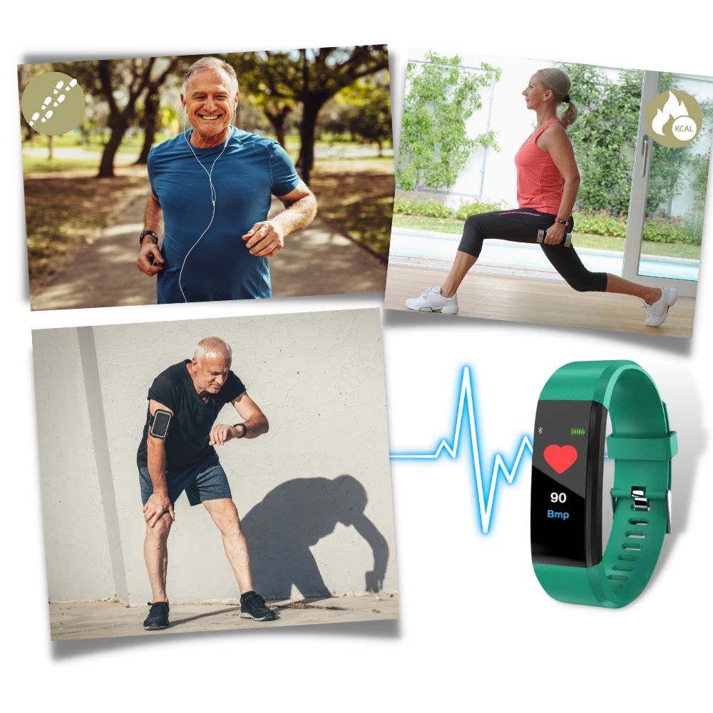 VierraSol | VitaWatch | Reloj Inteligente para Mayores con Monitor de Salud y Pantalla LED Grande