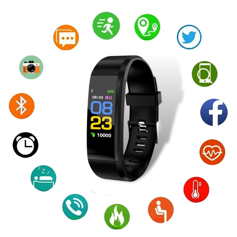 VierraSol | VitaWatch | Reloj Inteligente para Mayores con Monitor de Salud y Pantalla LED Grande