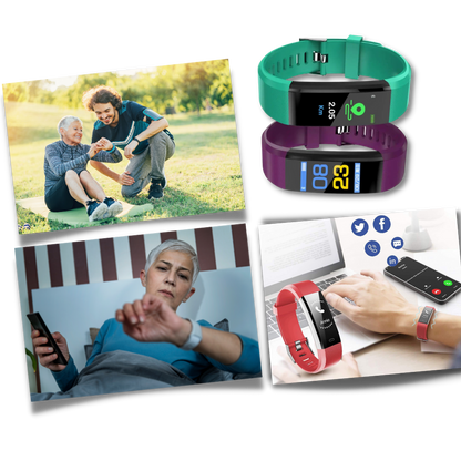 VierraSol | VitaWatch | Reloj Inteligente para Mayores con Monitor de Salud y Pantalla LED Grande