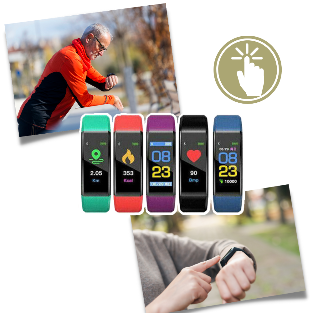 VierraSol | VitaWatch | Reloj Inteligente para Mayores con Monitor de Salud y Pantalla LED Grande