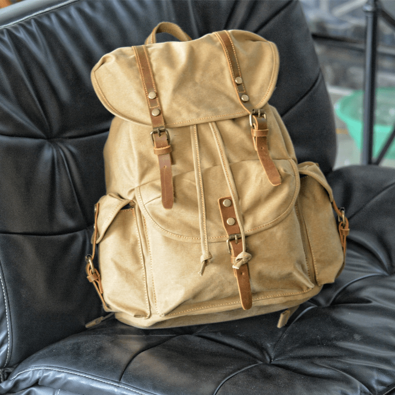VierraSol | WessPack – Mochila de Cuero Militar Robusta y Confiable