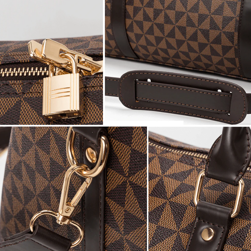 VierraSol | Westman – Bolsa de Viaje de Cuero Premium Unisex Bolsa de Deporte Elegante