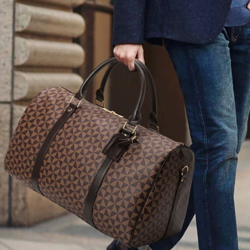 VierraSol | Westman – Bolsa de Viaje de Cuero Premium Unisex Bolsa de Deporte Elegante