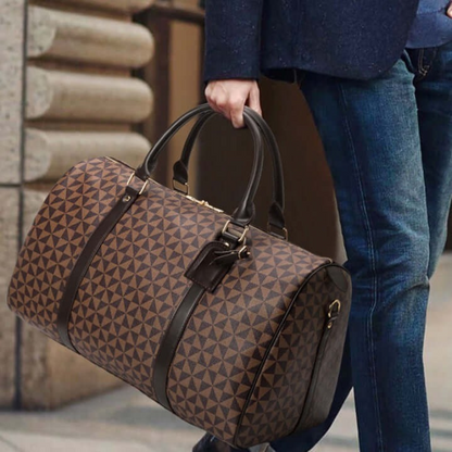 VierraSol | Westman – Bolsa de Viaje de Cuero Premium Unisex Bolsa de Duffle Elegante