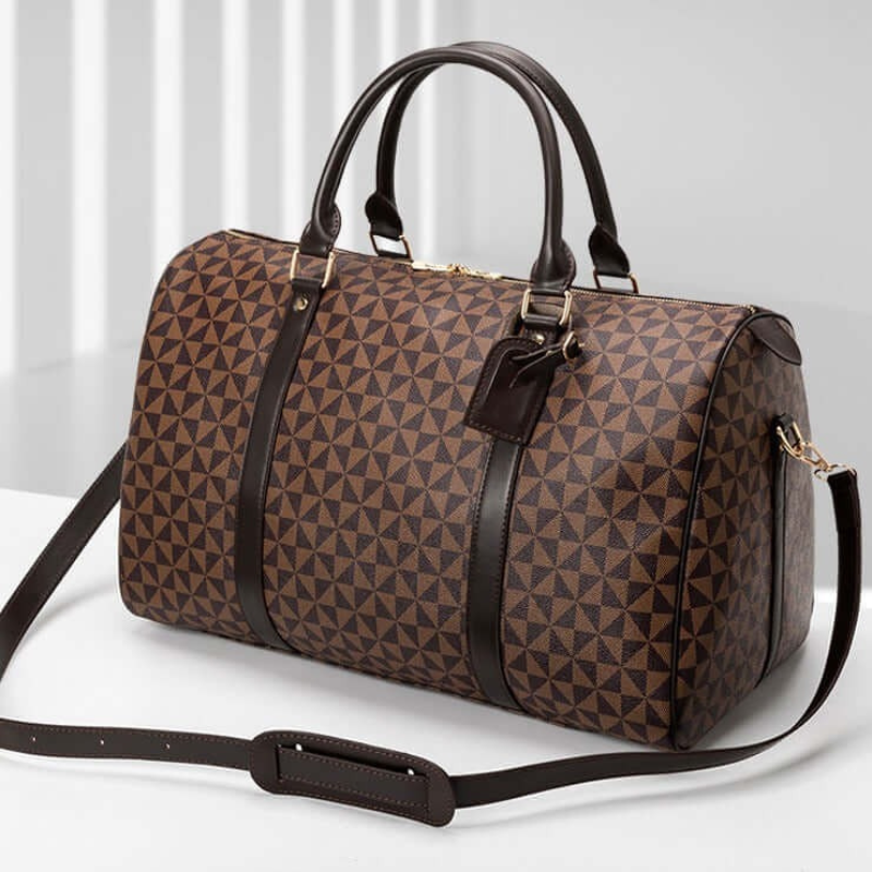 VierraSol | Westman – Bolsa de Viaje de Cuero Premium Unisex Bolsa de Duffle Elegante