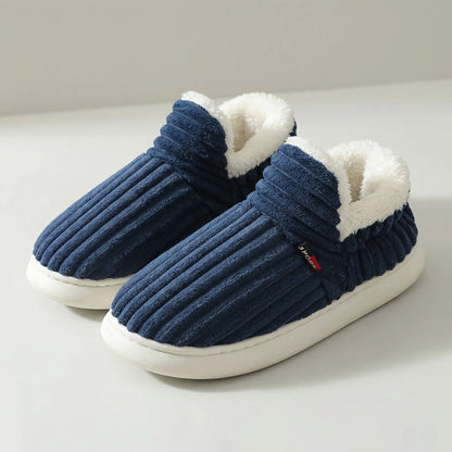 VierraSol | Zapatillas de Casa de Piel de Mujer - Zapatos de Interior Acanalados