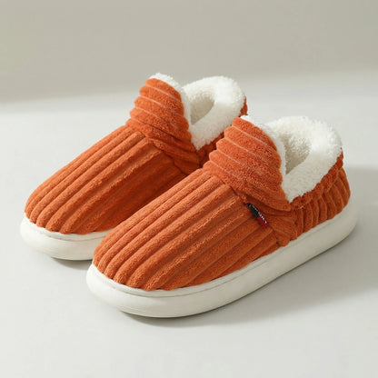 VierraSol | Zapatillas de Casa de Piel de Mujer - Zapatos de Interior Acanalados