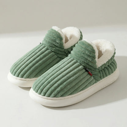 VierraSol | Zapatillas de Casa de Piel de Mujer - Zapatos de Interior Acanalados