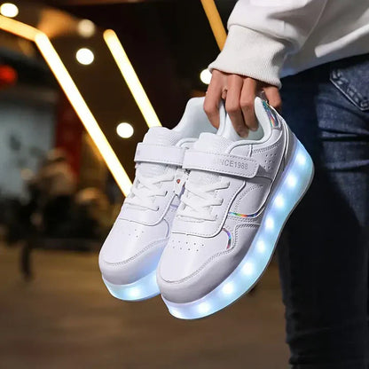 VierraSol | Zapatillas de Patinaje para Niños con Luces LED