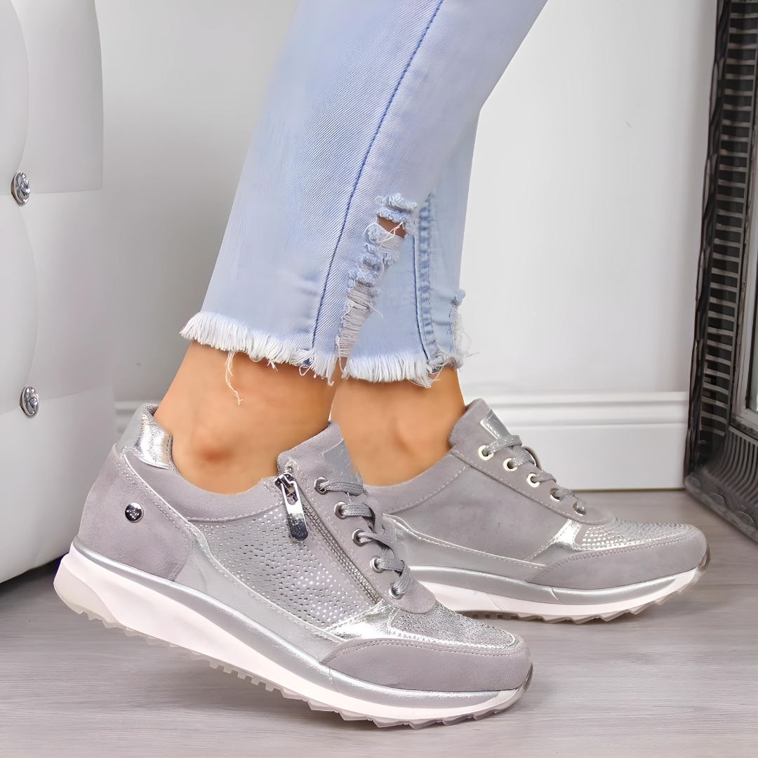 VierraSol | Zapatillas Ortopédicas para Mujeres con Detalle de Cremallera