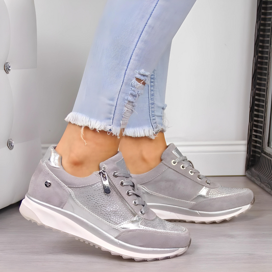 VierraSol | Zapatillas Ortopédicas para Mujeres con Detalle de Cremallera