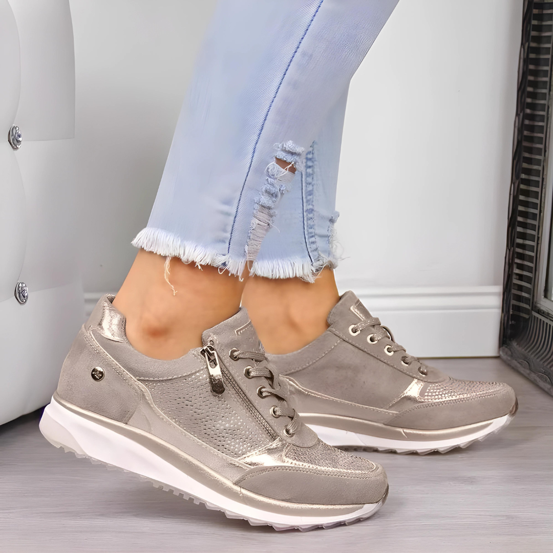VierraSol | Zapatillas Ortopédicas para Mujeres con Detalle de Cremallera