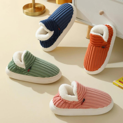 VierraSol | Zapatillas Unisex de Terciopelo con Forro y Cuello Doblado