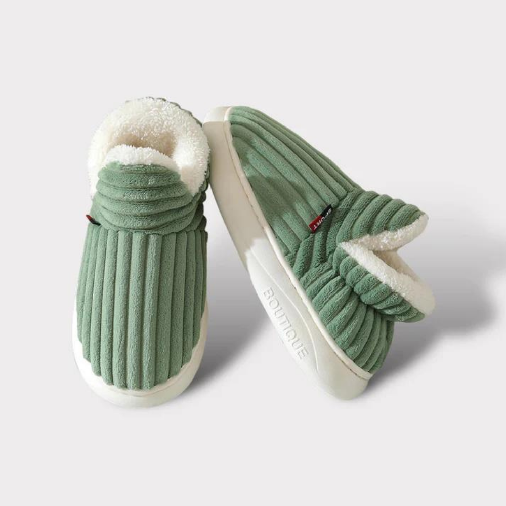 VierraSol | Zapatillas Unisex de Terciopelo con Forro y Cuello Doblado