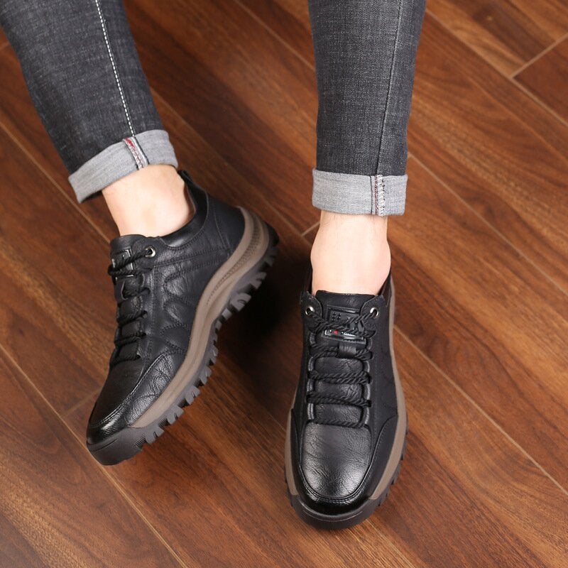 VierraSol | Zapatos de Cuero Ortopédicos para Hombre | Comodidad de Soporte