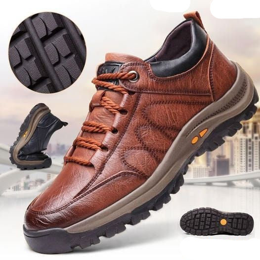 VierraSol | Zapatos de Cuero Ortopédicos para Hombre | Comodidad de Soporte