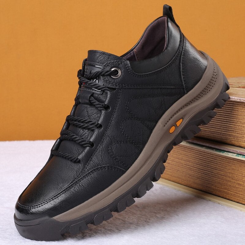 VierraSol | Zapatos de Cuero Ortopédicos para Hombre | Comodidad de Soporte