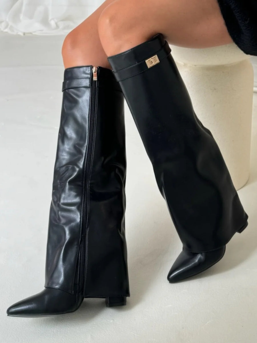 VierraSol | Zapatos de Mujer en Cuero con Detalles Metálicos | Uso Diario