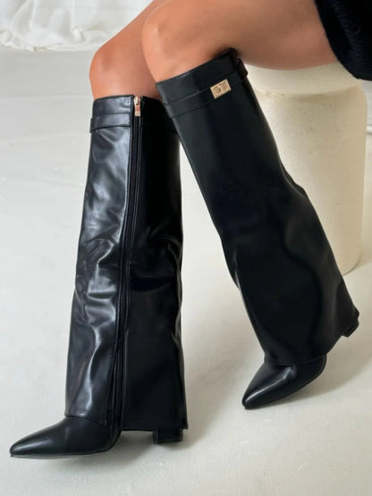 VierraSol | Zapatos de Mujer en Cuero con Detalles Metálicos | Uso Diario