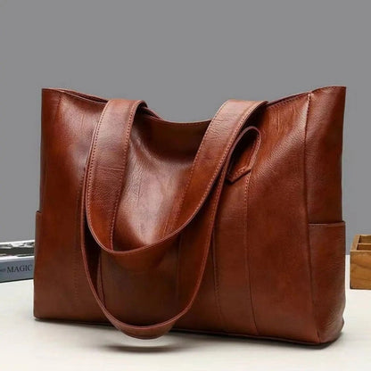 VINTARIS – Elegante bolso de hombro de cuero con un toque retro y superficie suave