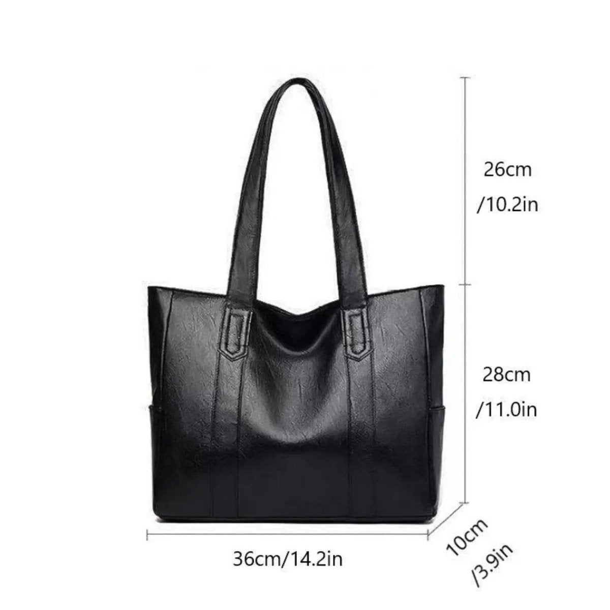VINTARIS – Elegante bolso de hombro de cuero con un toque retro y superficie suave