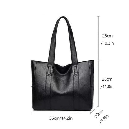 VINTARIS – Elegante bolso de hombro de cuero con un toque retro y superficie suave