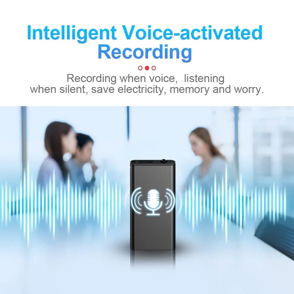 VOICENOTE Mini – Dispositivo de Dictado Ultra-ligero con Activación por Voz y Almacenamiento de 32 GB