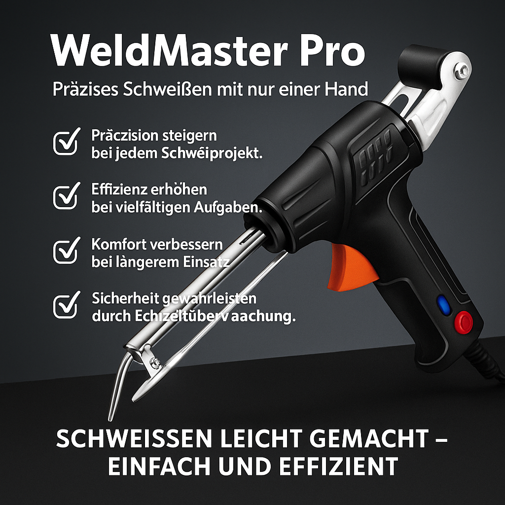 WeldMaster Pro – Soldadura Precisa con Una Mano