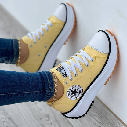 Zapatilla VierraSol Mujer Suela Gruesa con Cordones
