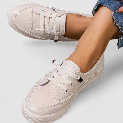 Zapatillas casuales ortopédicas acolchadas con cordones para mujer