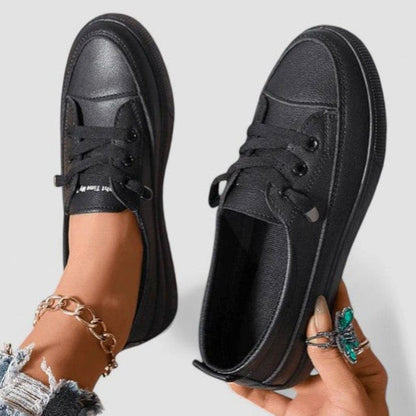 Zapatillas casuales ortopédicas acolchadas con cordones para mujer