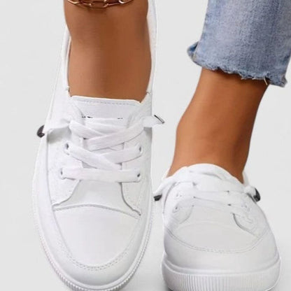 Zapatillas casuales ortopédicas acolchadas con cordones para mujer