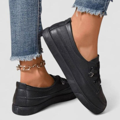 Zapatillas casuales ortopédicas acolchadas con cordones para mujer