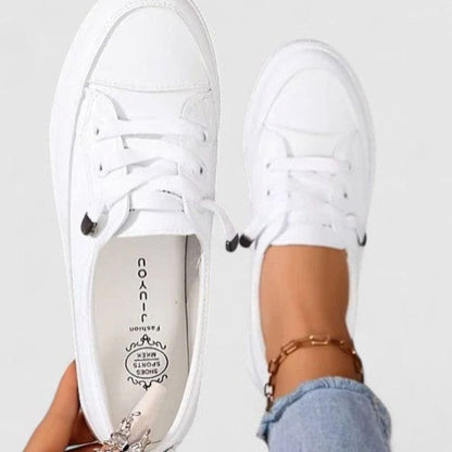 Zapatillas casuales ortopédicas acolchadas con cordones para mujer