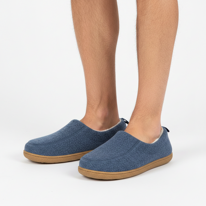 Zapatillas de casa ortopédicas unisex con suela rígida y soporte de forro polar