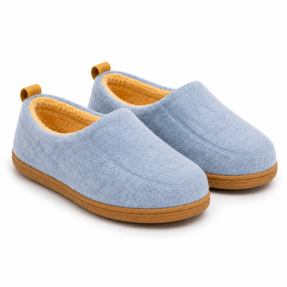 Zapatillas de casa ortopédicas unisex con suela rígida y soporte de forro polar