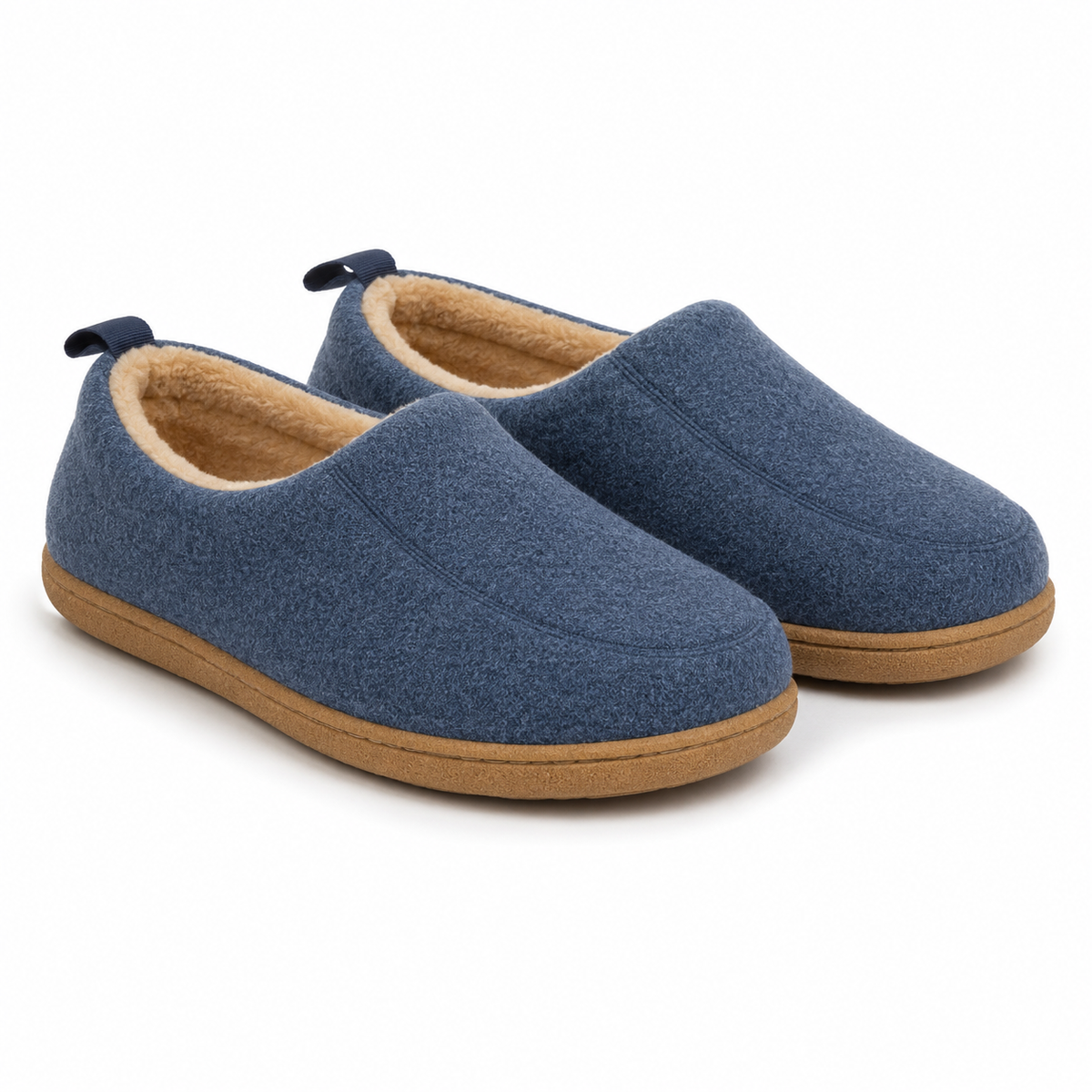 Zapatillas de casa ortopédicas unisex con suela rígida y soporte de forro polar
