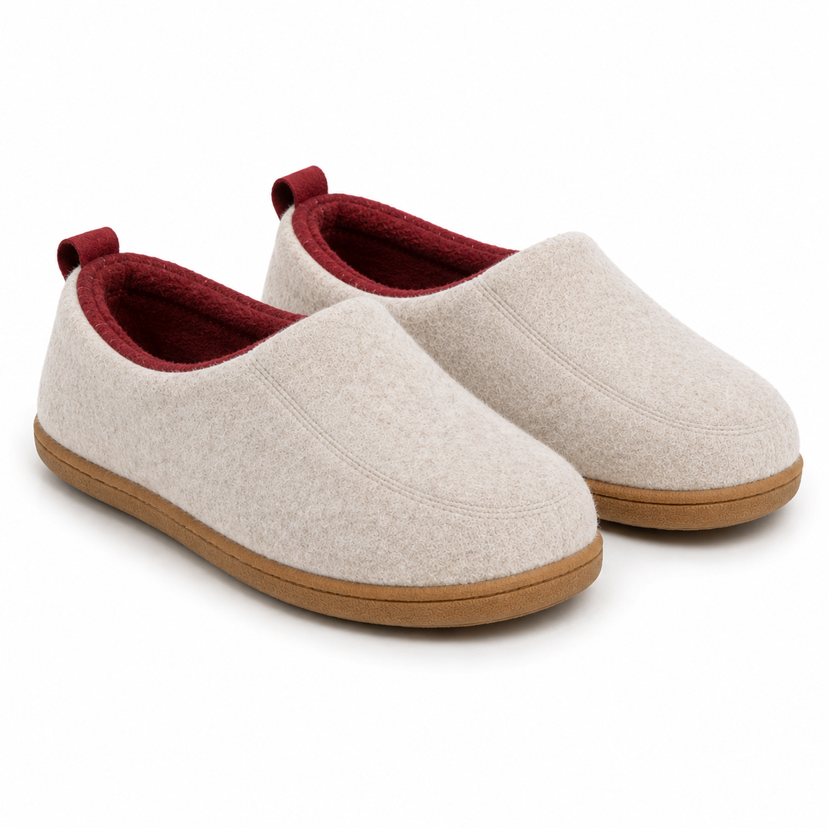 Zapatillas de casa ortopédicas unisex con suela rígida y soporte de forro polar