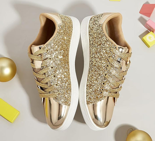 Zapatillas de Moda con Cordones Brillantes para Damas - Xenia